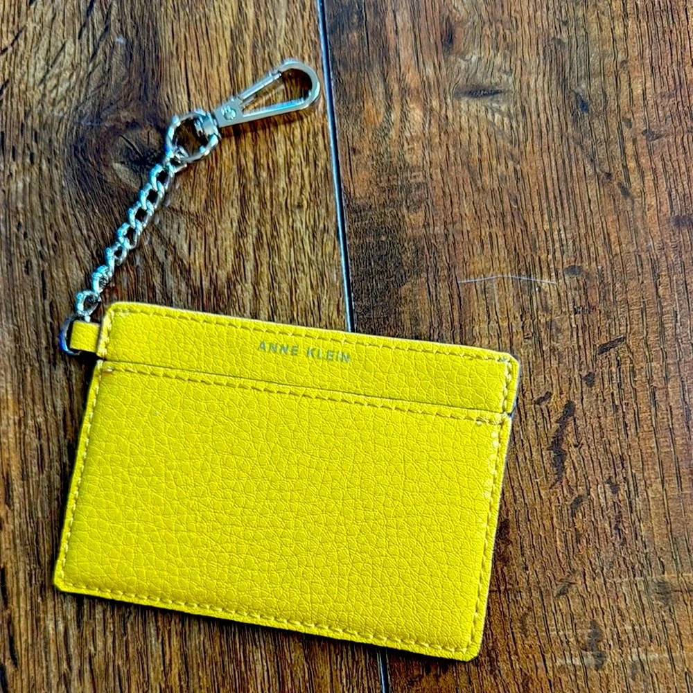 Anne Klein Yellow Key and Card Holder